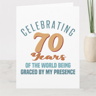 Carte Sassy 70th Birthday Attitude