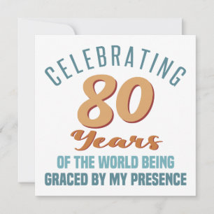Carte Sassy 80th Birthday Attitude