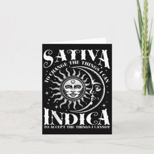 Carte Sativa pour changer les choses que je peux Indica 