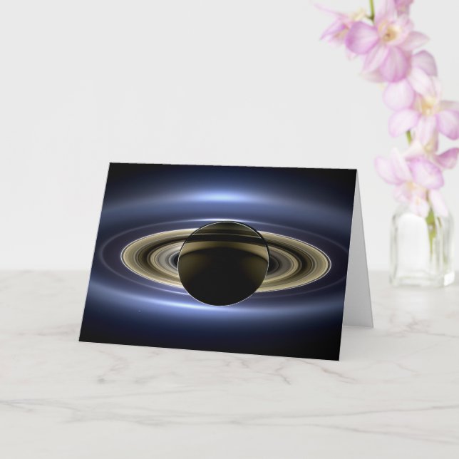 Carte Saturne a éclipsé le Soleil depuis l'orbiteur Cass (Orchidée)