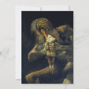 Carte Saturne dévorer son fils par Francisco de Goya