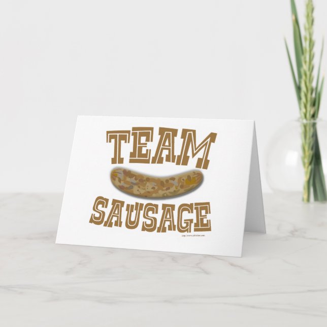 Carte Saucisse d'équipe (Devant)