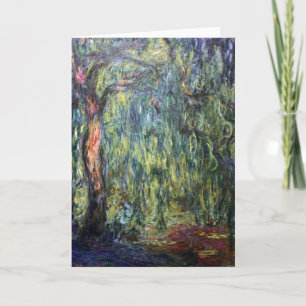Carte Saule pleurant de Claude Monet