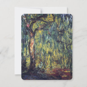 Carte Saule pleureur par Claude Monet, Beaux-Arts Vintag