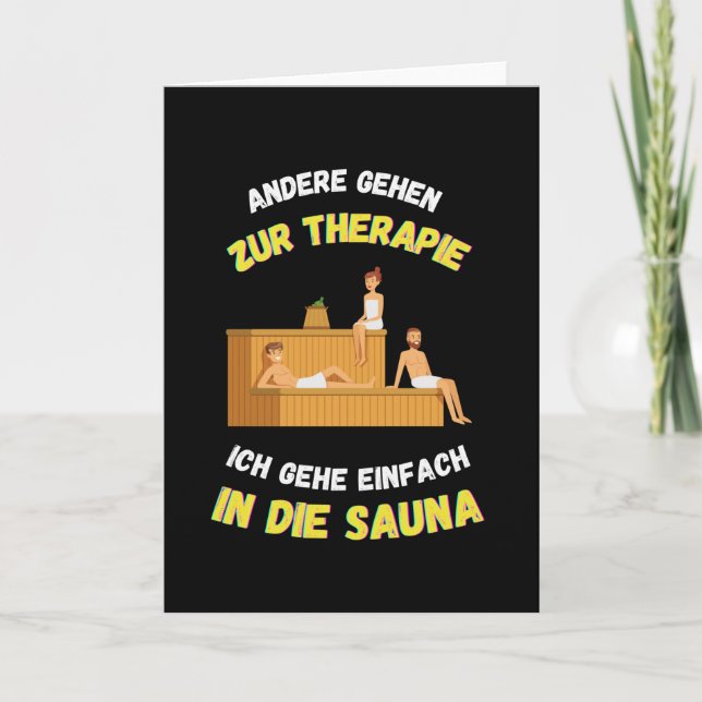 Carte Sauna Autres Aller À Thérapie Saunas (Devant)