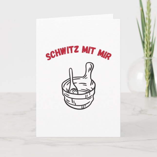 Carte Saunas de sueur avec moi (Devant)