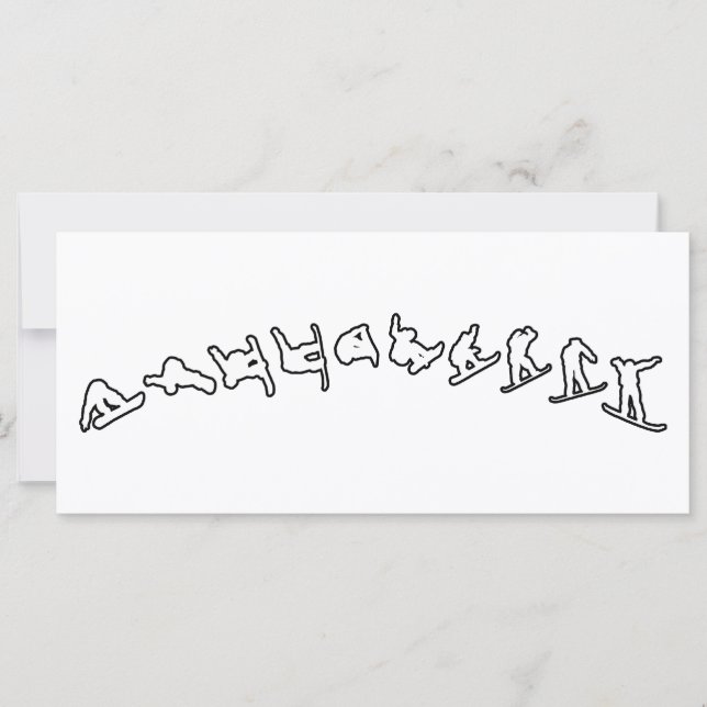 Carte Saut à neige (Devant)