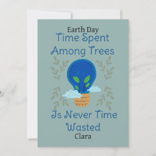 Carte sauver notre terre, jour des terres, aimer la terr