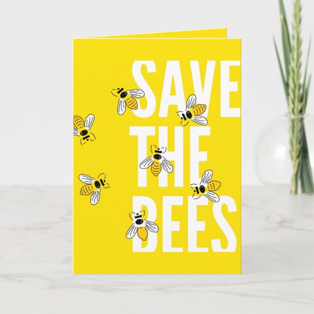 Carte Sauvez les abeilles (Devant)