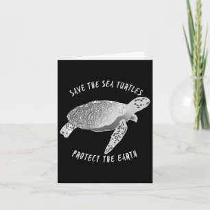 Carte Sauvez les tortues marines Protégez l'océan Terre 