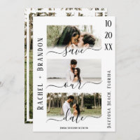 Save Our Date Modern Photo Wedding Enregistrer la 