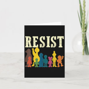Carte Save Resist Political Protest Rainbow Character Co