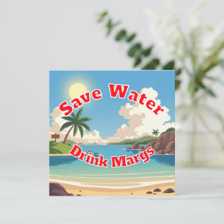 Carte Save Water Drink Margs Trucker Hat