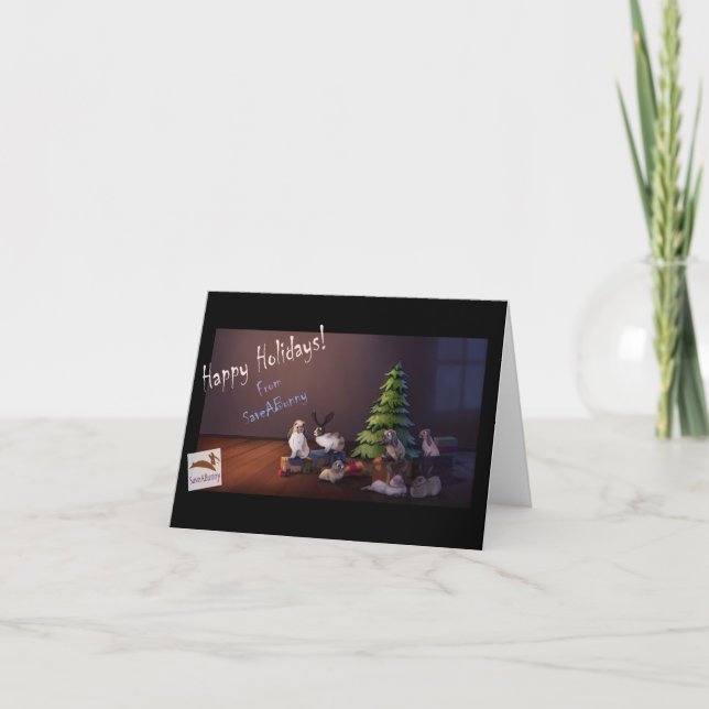 Carte SaveABunny Holidays (Devant)