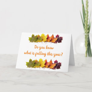 CARTE SAVOIR CE QUI CHUTE CETTE ANNÉE...PAS VOTRE ÂGE !