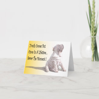 Carte "Savor The Moment" Note Card