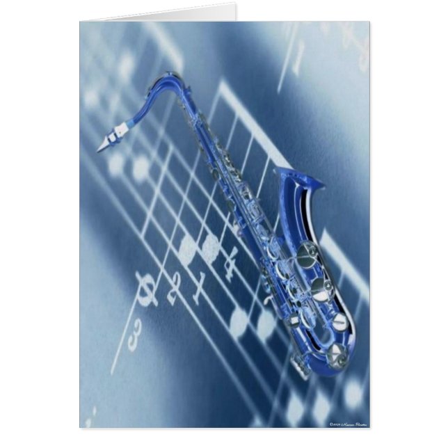 Carte Saxophone (Devant)