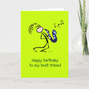 Carte Saxophone Jazz