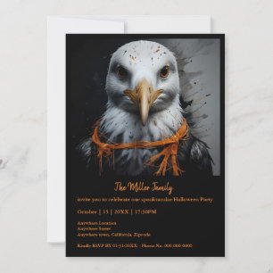 Carte Scandale effrayante Halloween Animaux déguisés