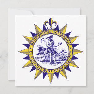 Carte Sceau de Nashville (Tennessee)