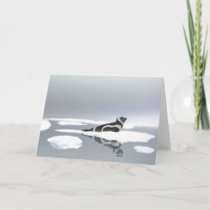 Carte Sceau De Ruban Sur Glace
