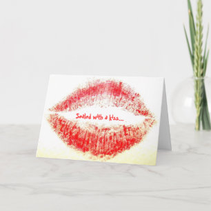 Carte Scellé avec un baiser…