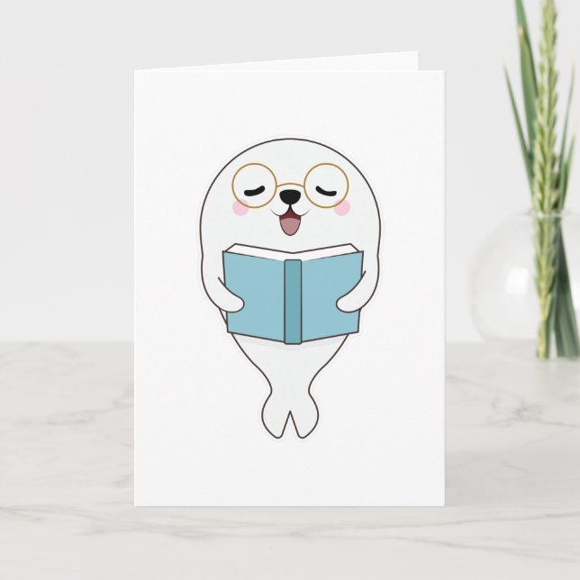 Carte Sceller à la lecture d'un livre (Devant)