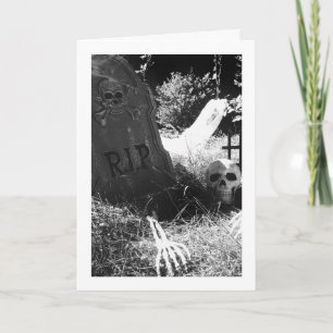 Carte scène de cimetière