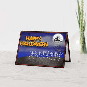 Carte Scène de la fête d'Halloween