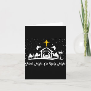 Carte Scène de la Nativité de la Nuit Silencieuse Sainte