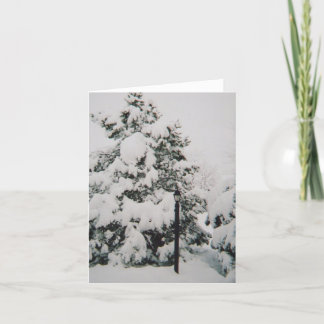 Carte scène hivernale