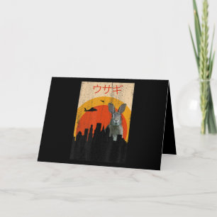 Carte Scène japonaise Lapin Rabbit Horreur   Amateurs de