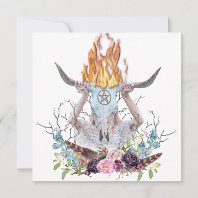 Carte Scène rituelle de la forêt de feu de Beltane (Devant)