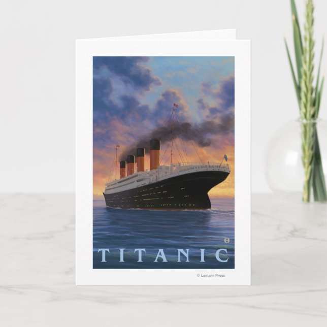 Carte Scène Titanic Ligne étoile blanche (Devant)