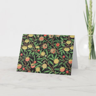 Carte Schéma floral de la grenade à fruits William Morri
