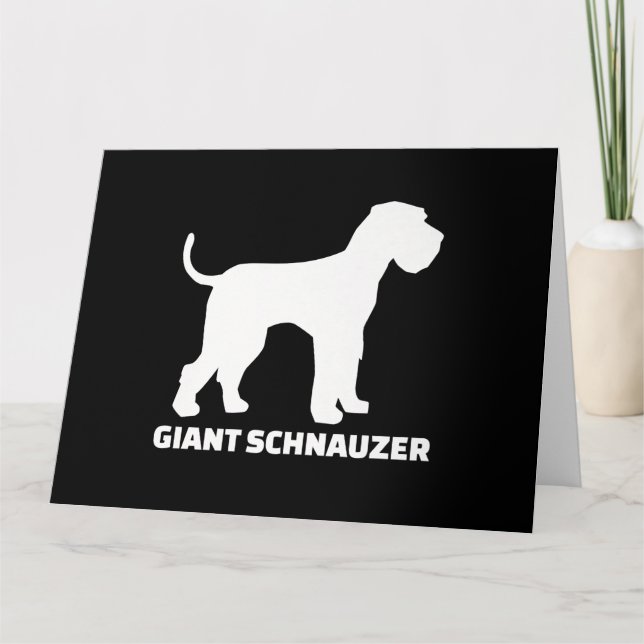 Carte schnauzer géant premium (Devant)