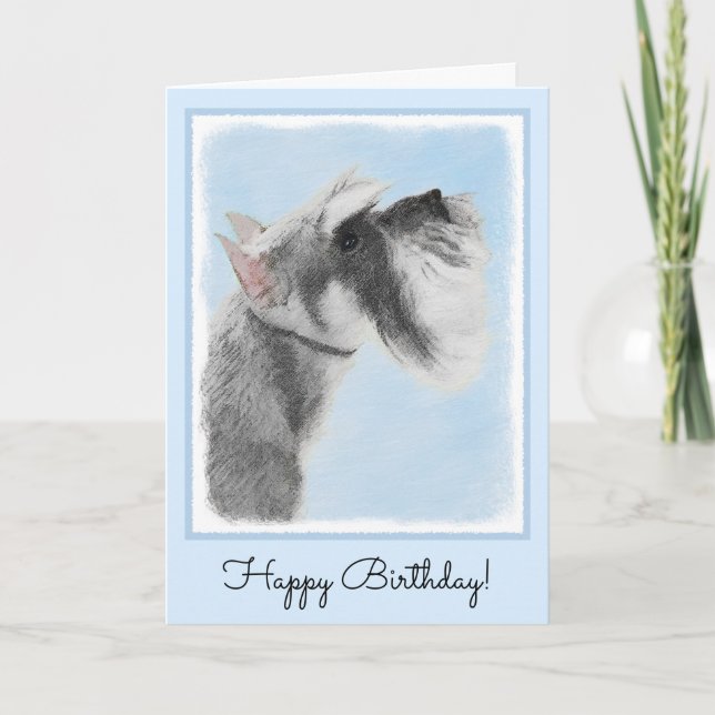 Carte Schnauzer (géant, standard) Peinture - Dog Art (Devant)