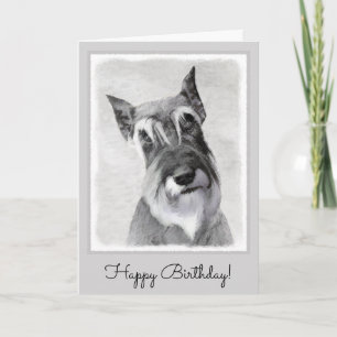 Carte Schnauzer (Giant) Peinture - Chien Art