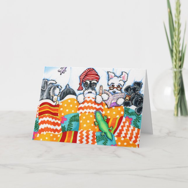 Carte Schnauzers Et Snoozes (Devant)