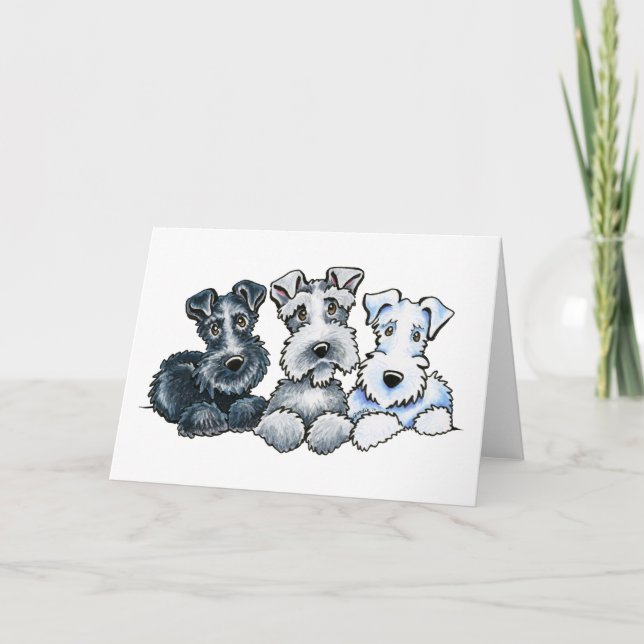 Carte Schnauzers solides (Devant)