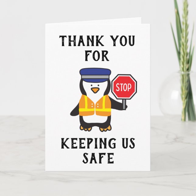Carte School Crossing Guard Thank You (Devant)