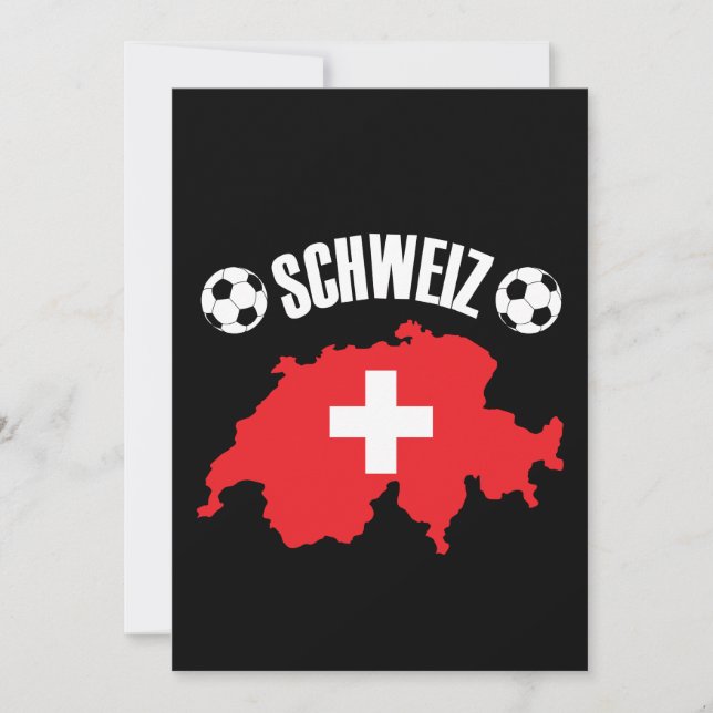 Carte Schweiz Suisse Football (Devant)
