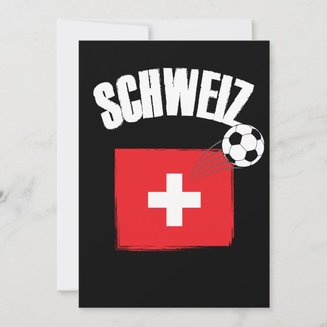 Carte Schweiz Suisse Football (Devant)