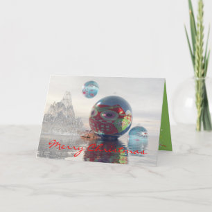 Carte Sci-fi cool avec Baubles flottants