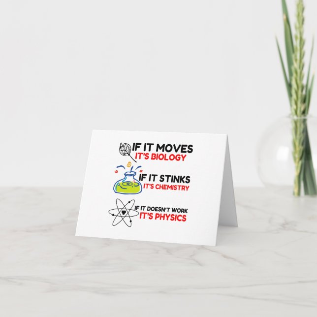 Carte Science BIOLOGIE CHIMIE PHYSIQUE (Devant)
