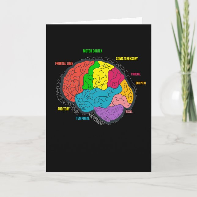 Carte Science de la neurologie cérébrale du diagramme (Devant)