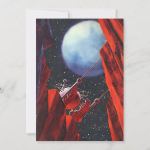 Carte Science-fiction vintage, Canyon Space Moon Rover
