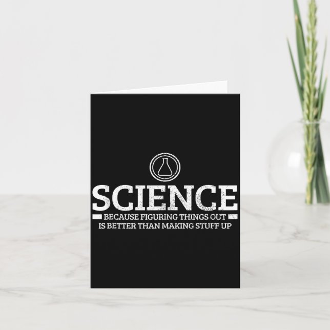 Carte Science Physics Chemistry Nerd Funny Saying Scient (Devant)