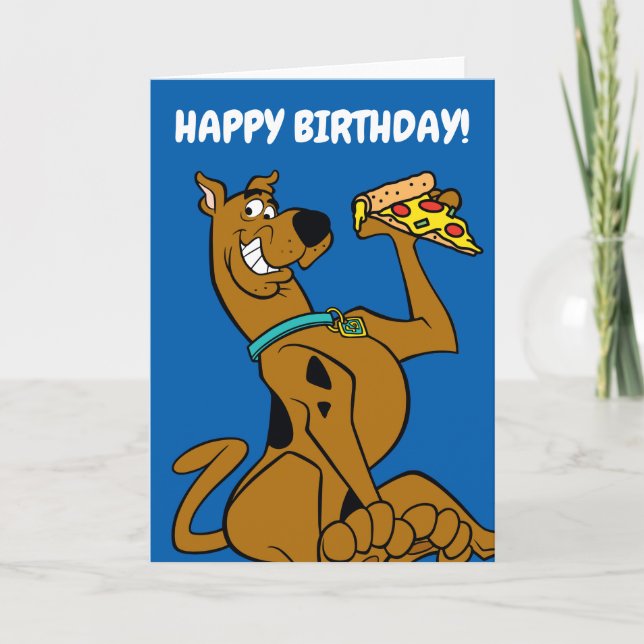 Carte Scooby Doo Avec Pizza Slice (Devant)