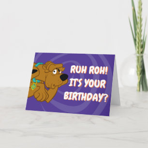 Carte Scooby-Doo effrayé